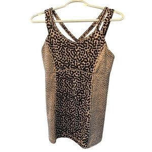 Lulu Happy Strappy Tank Ace Spot Grain Black Dottie Rare Y2K Size 10